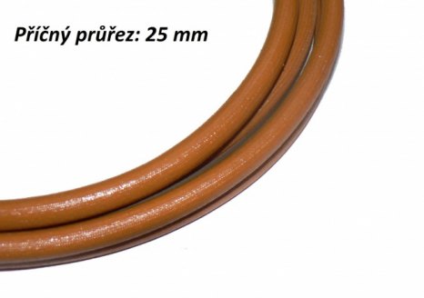 veteráni - náhradní díly - Opředený kabel od baterie - příčný průřez 25 mm NEDOSTUPNÉ!!!!